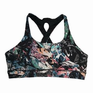 Lululemon Energy Sports Bra Size 8 Color Crush Multi Workout Exercise Racerback